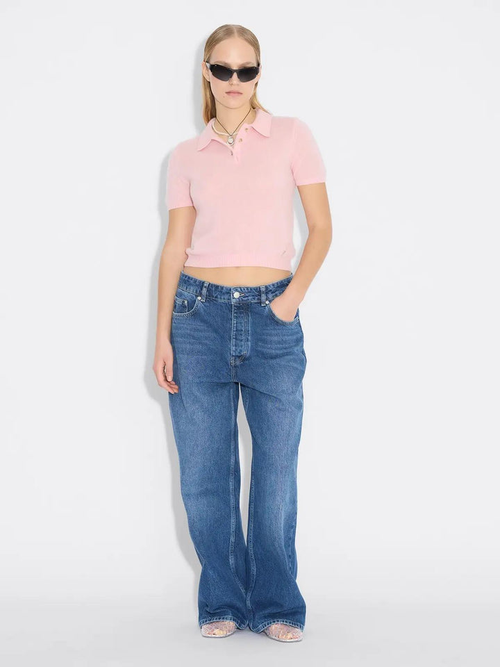 Holzweiler Cashmere Short sleeve polo