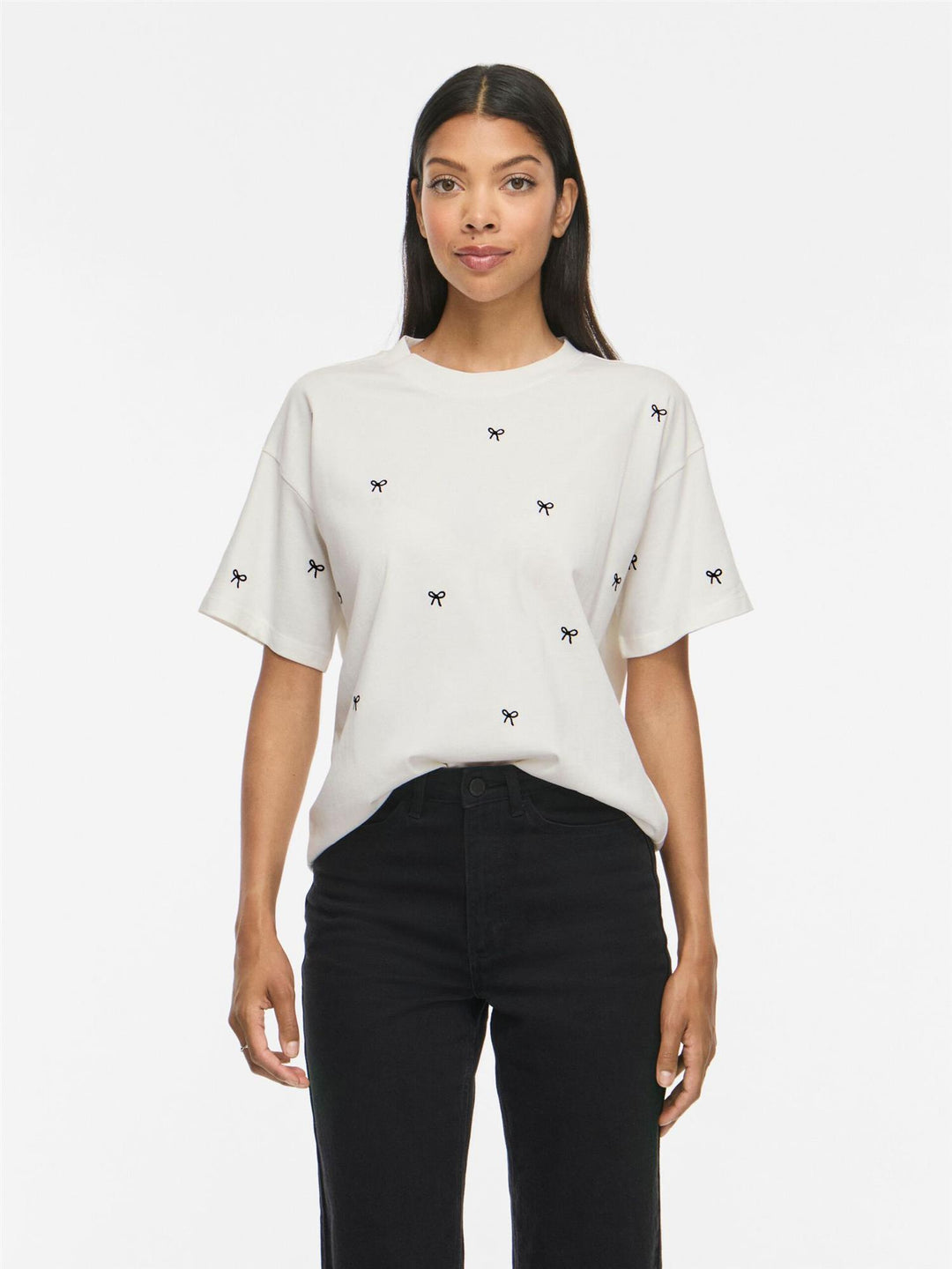 Vila Bow O-neck t-shirt