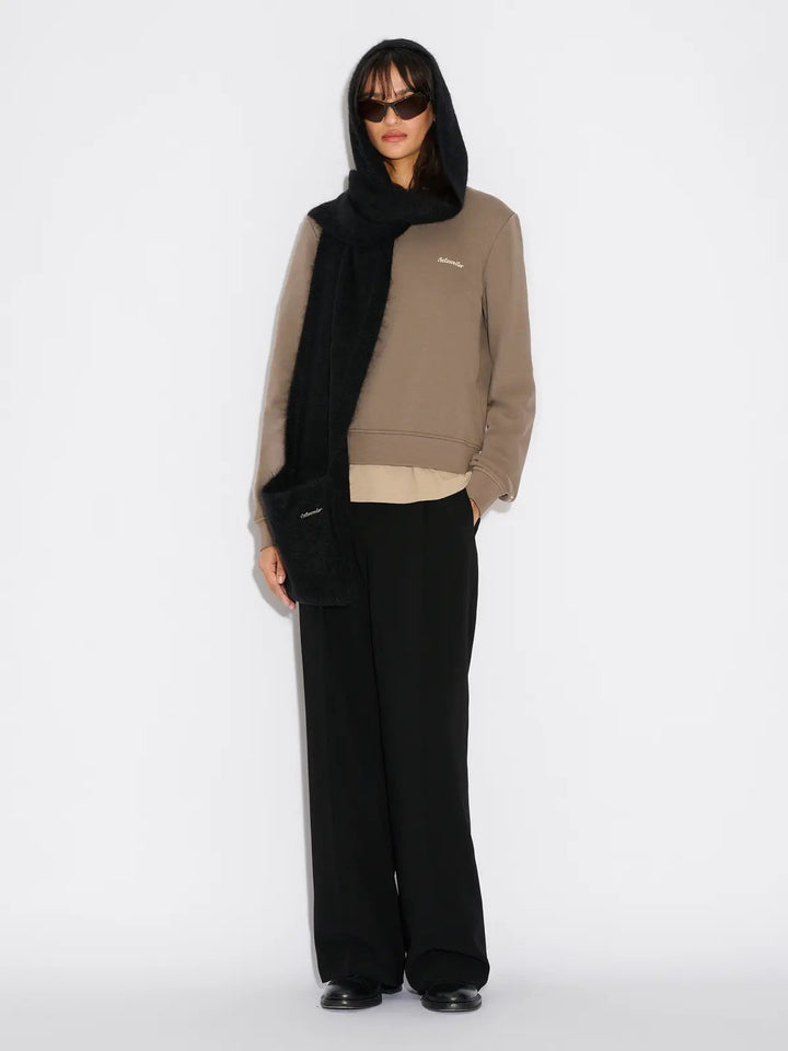 Holzweiler Fluffy hood scarf