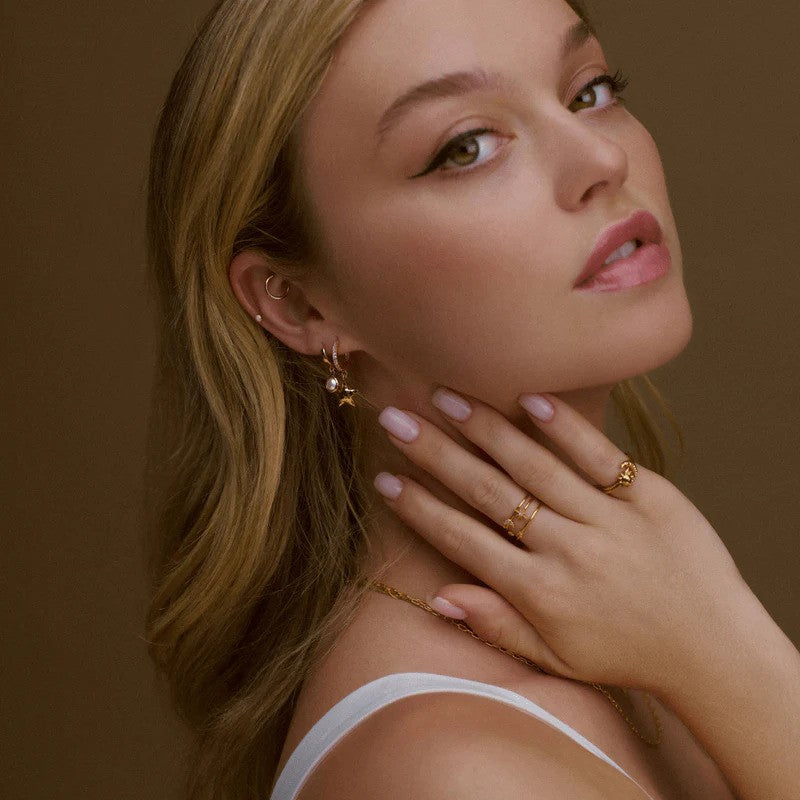 ORELIA Mini Micro pearl drop earring