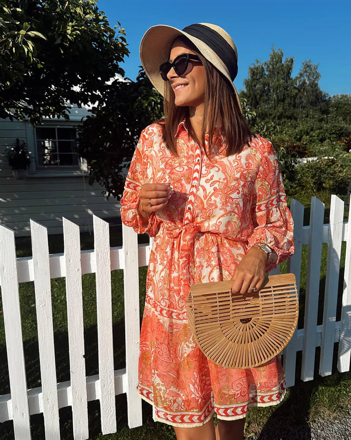 Vila Praya printed short dress