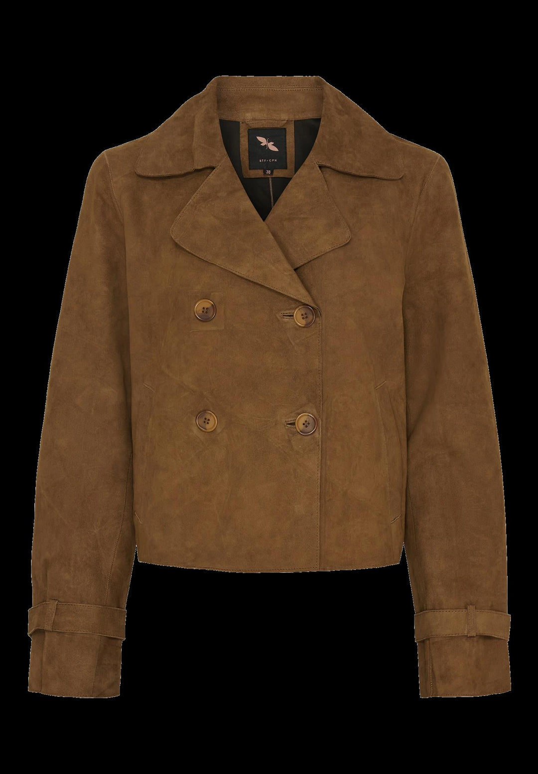 Butterfly Copenhagen Suede short Trenchcoat