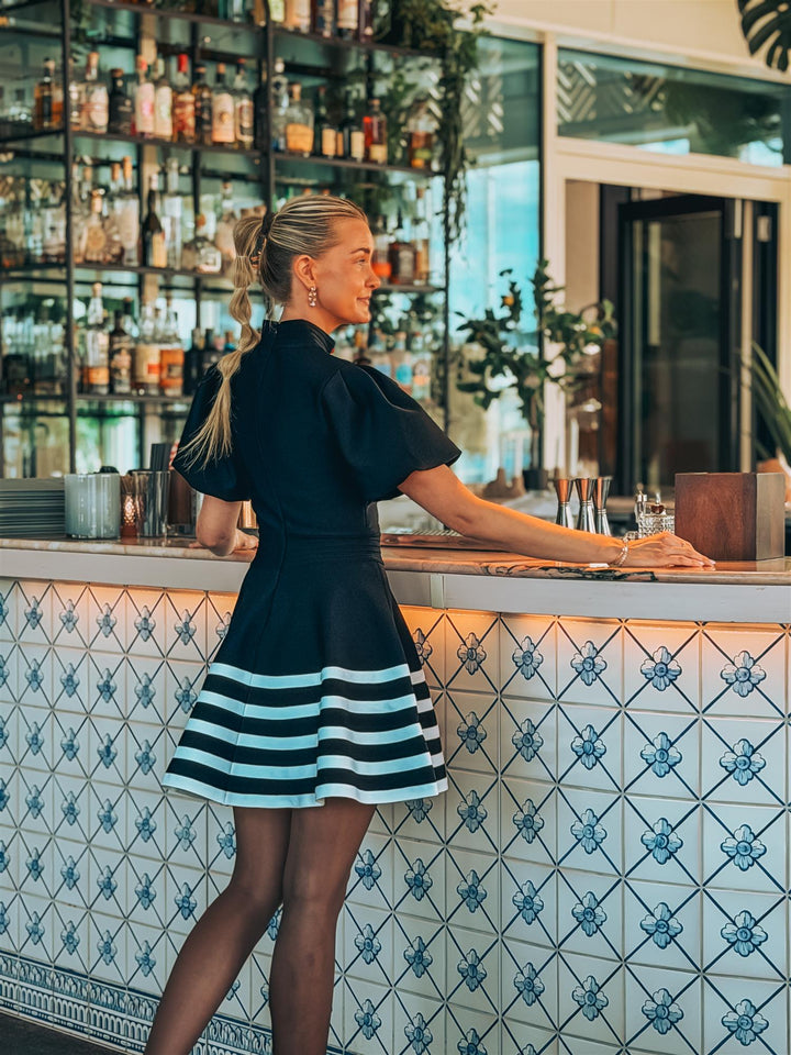 Elliatt Ninette Puff Sleeves Fit and Flare