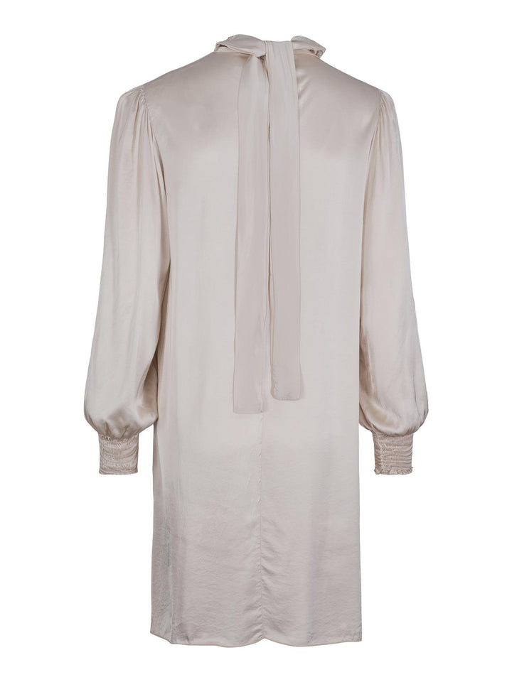 Haust Collar satin stretch dress