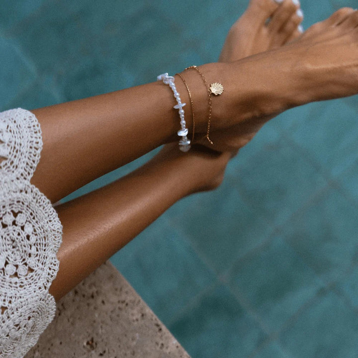 ORELIA Mixed pearl anclet