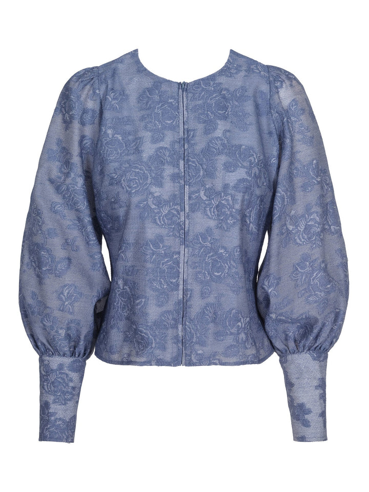 Haust Rose mesh blouse