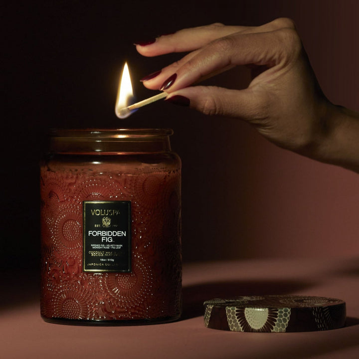 VOLUSPA Large Jar Candle Forbidden Fig