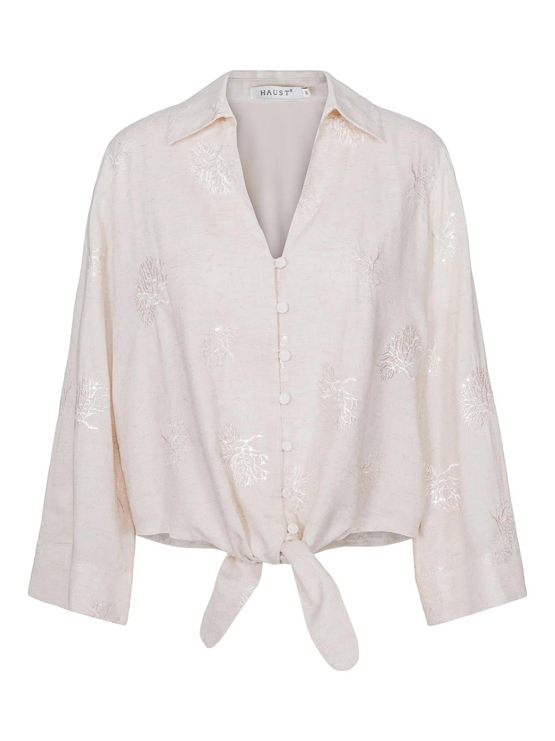 Haust Seq  detailed tie shirt