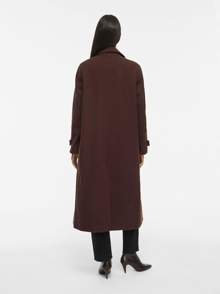 Vila Femke button long coat
