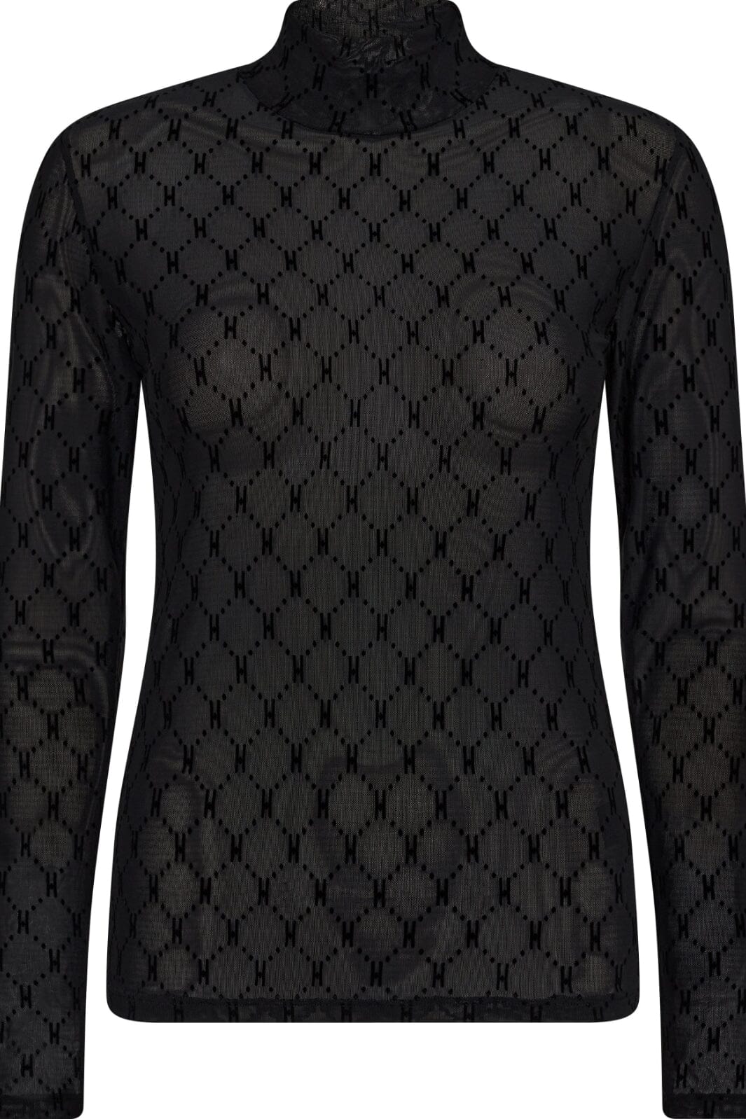 Hype the detail Mesh Turtle Neck