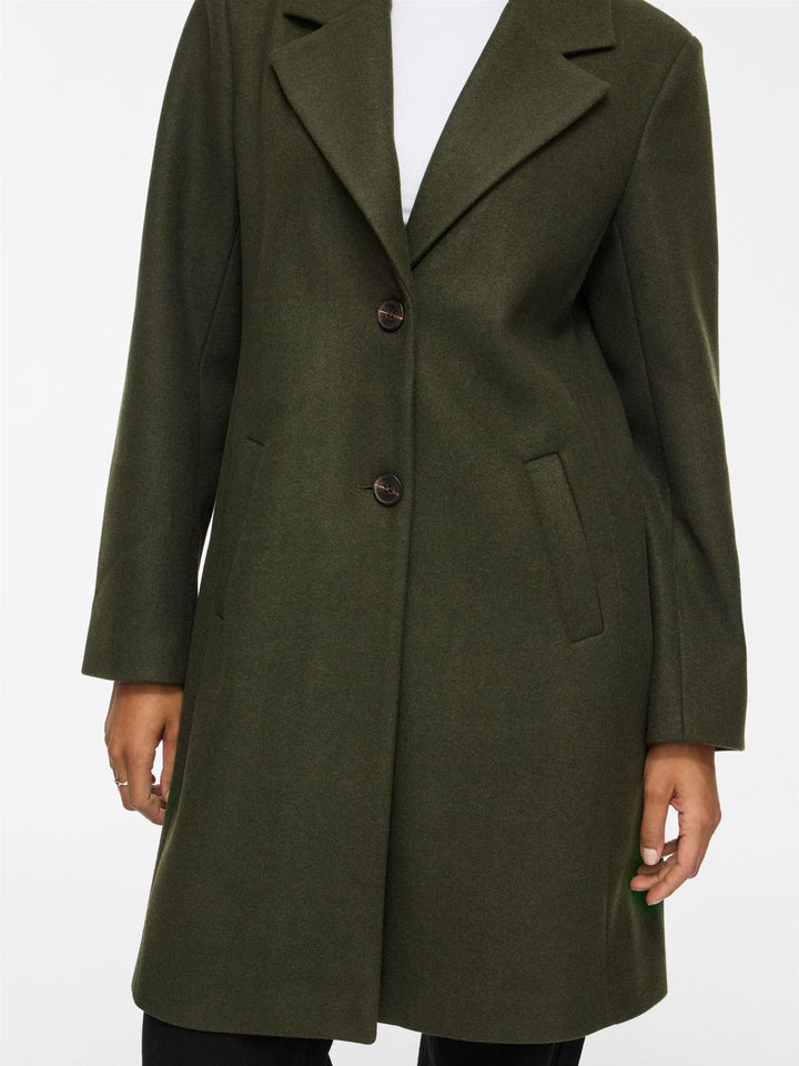 Vila Viclaudia Button Coat