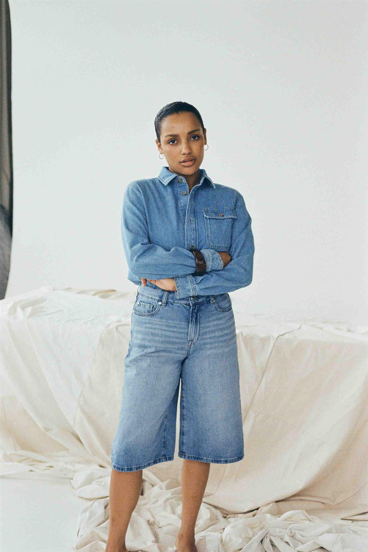 IVY COPENHAGEN Augusta Long Shorts wash palencia