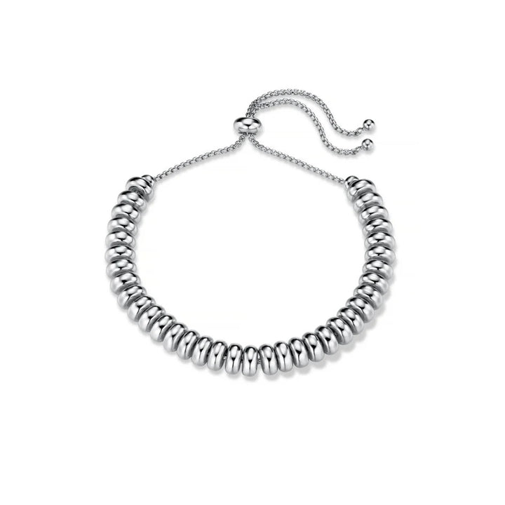 ORELIA Metal nugget slider bracelet