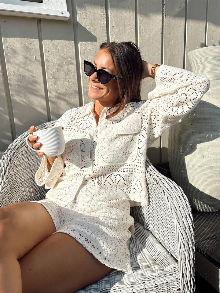 Vila Merinda Crochet Shorts