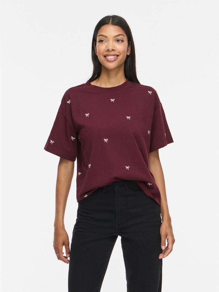 Vila Bow O-neck t-shirt