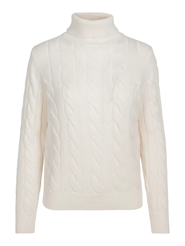 Haust Cable knitted roll neck