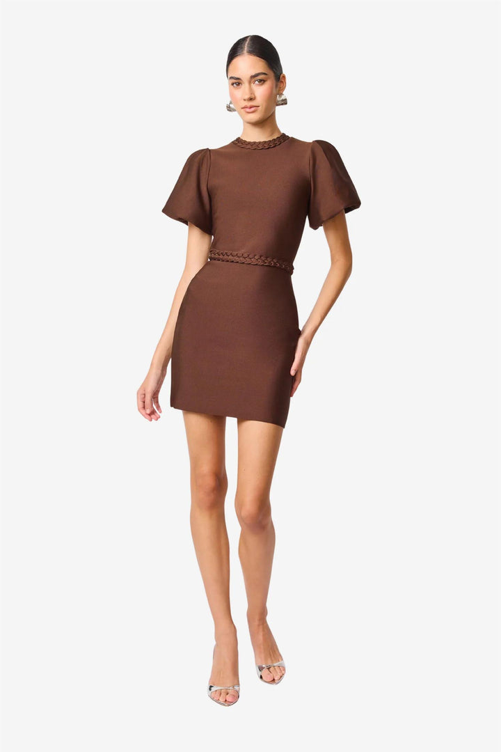 Elliatt Floriana puff mini dress