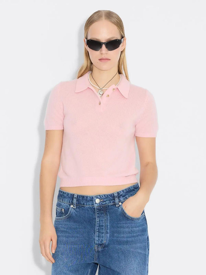 Holzweiler Cashmere Short sleeve polo