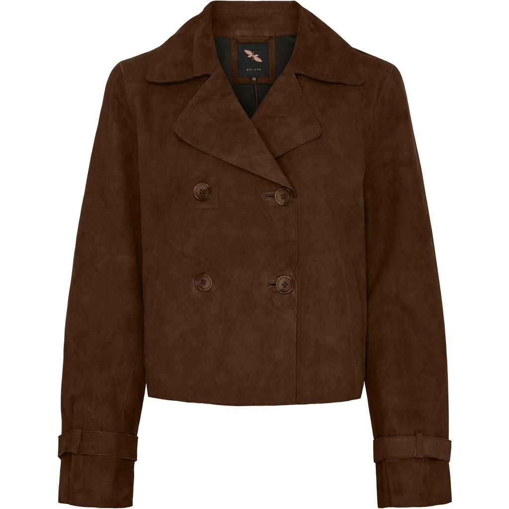 Butterfly Copenhagen Suede short Trenchcoat