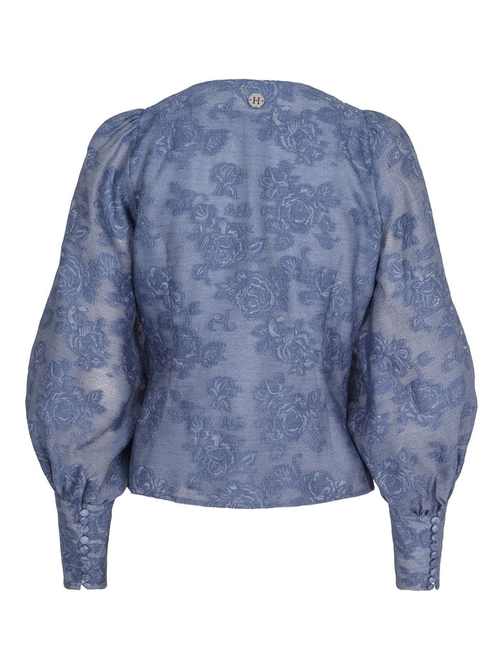 Haust Rose mesh blouse