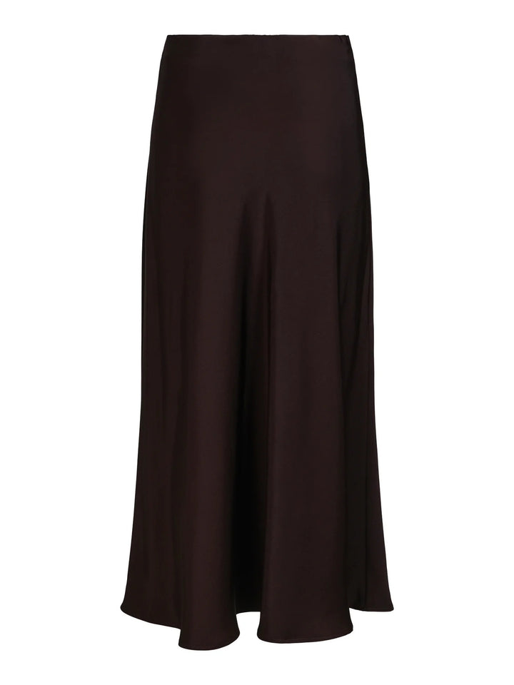 Haust Long Satin Skirt