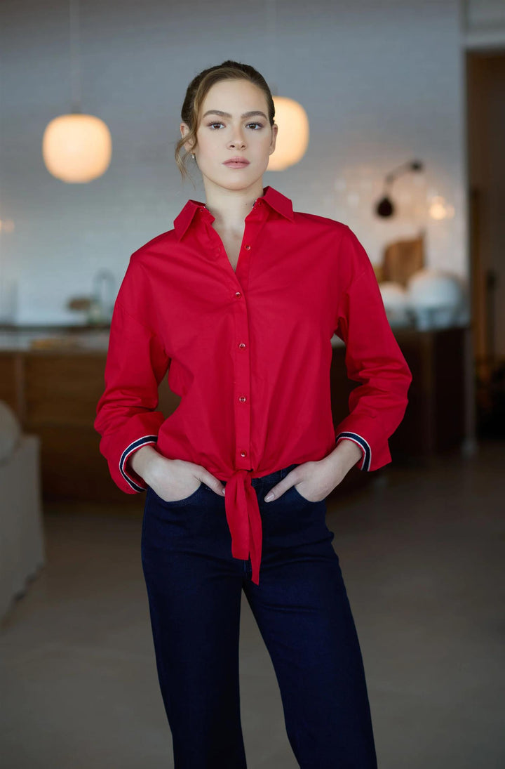 Haust Sleeve tie shirt