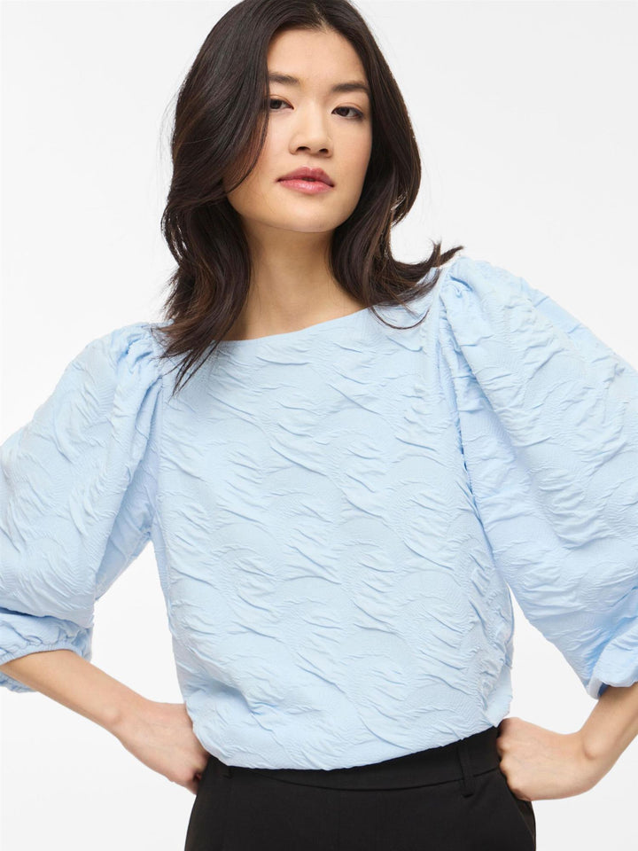 Vila Devera boatneck jaquard top