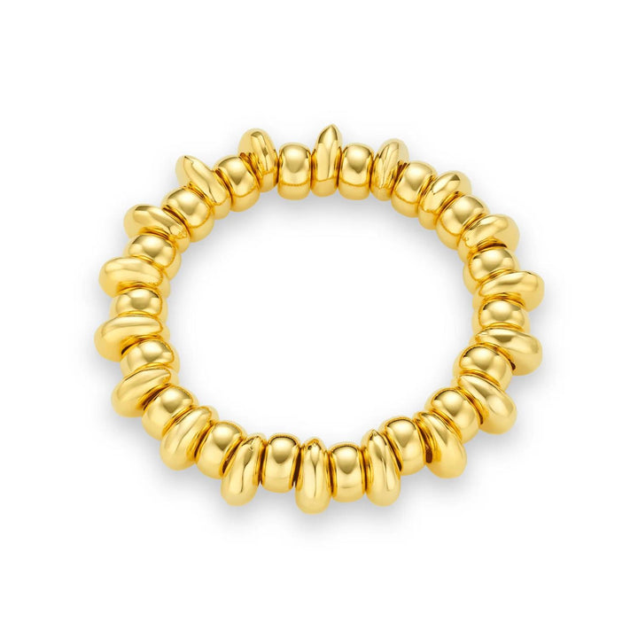 ORELIA Polished metal nugget stretch