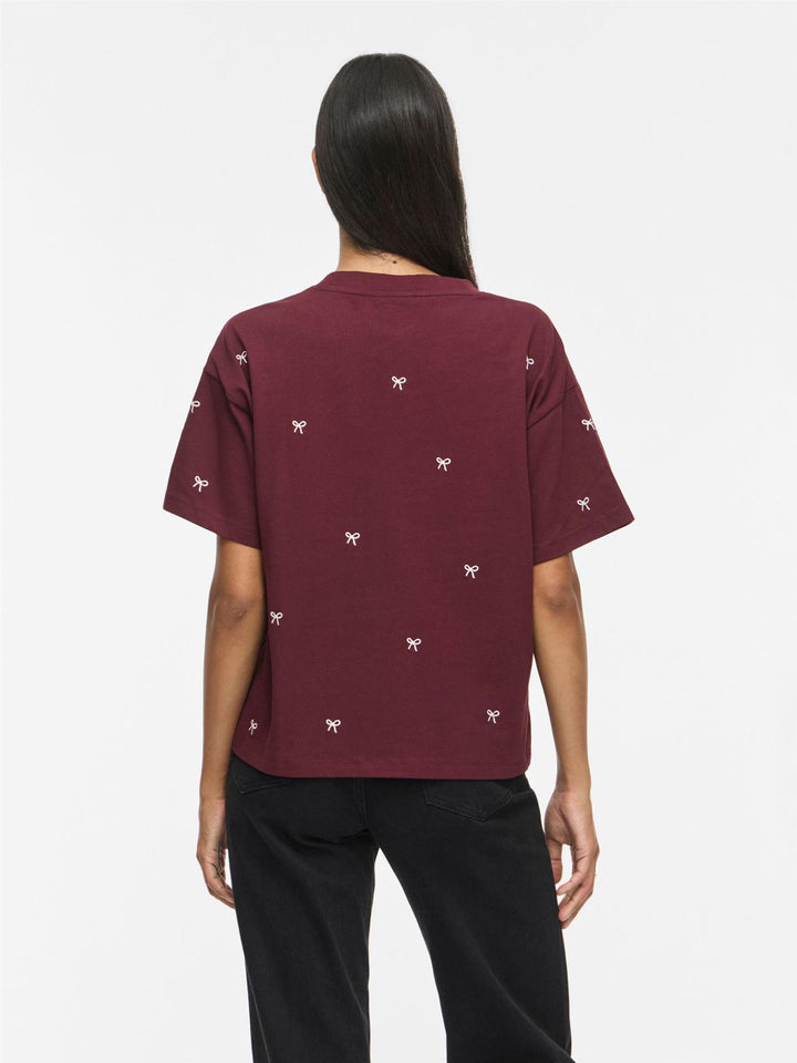 Vila Bow O-neck t-shirt
