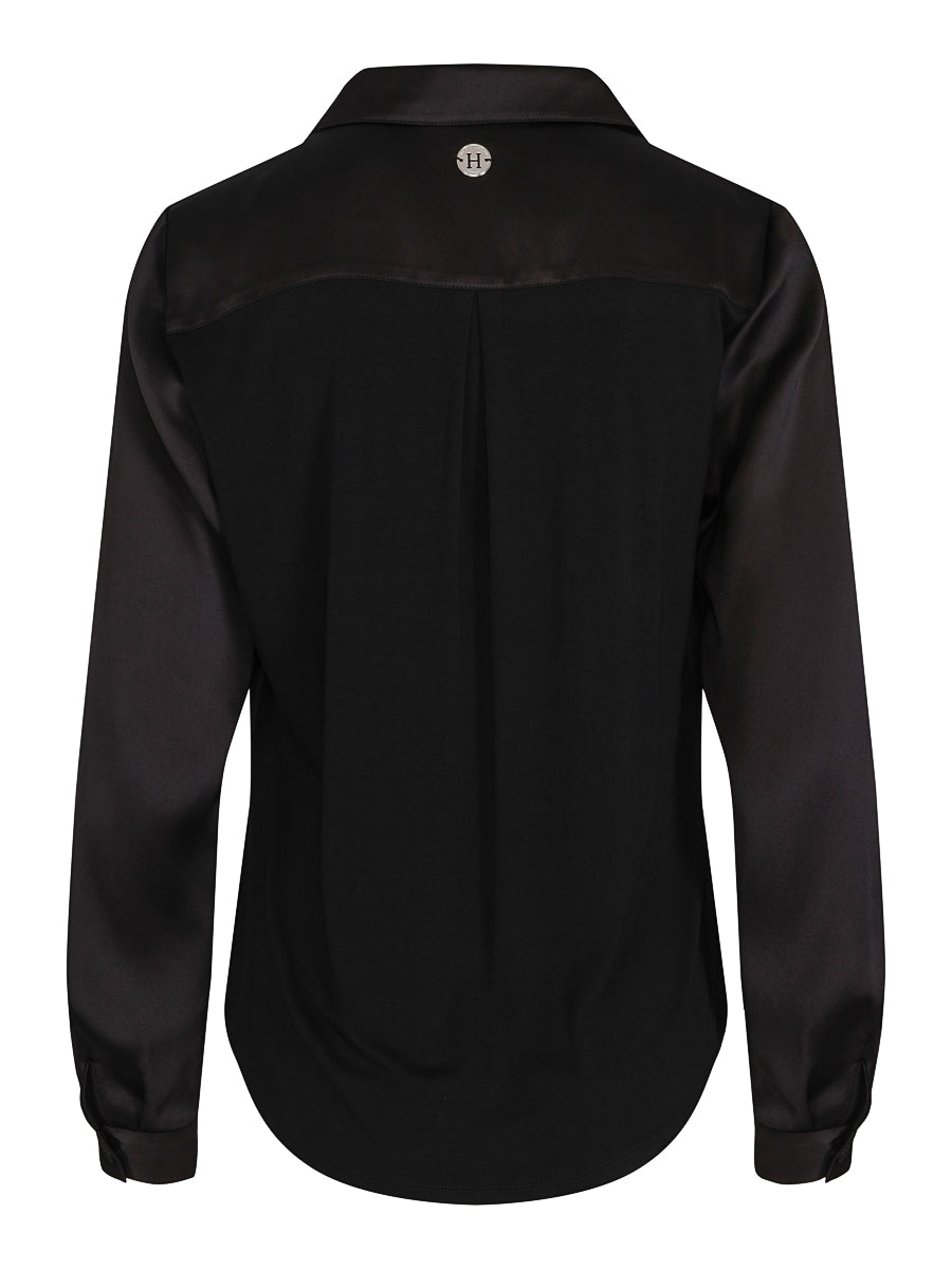 Haust Satin V-neck blouse