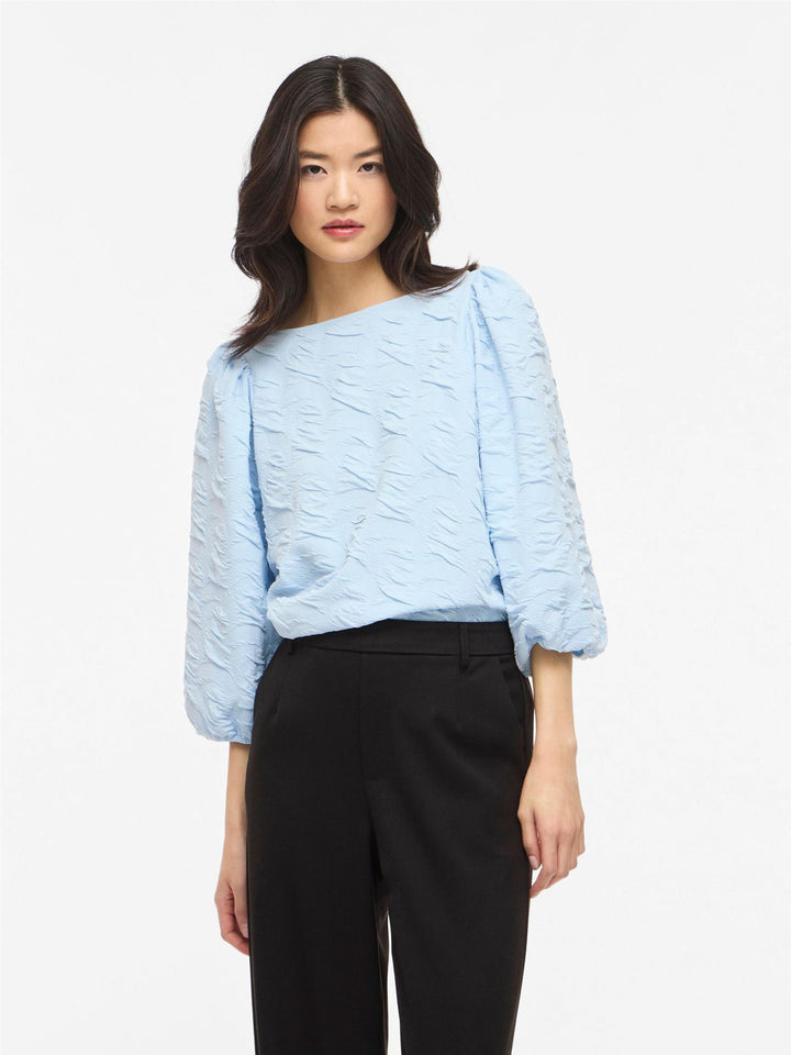 Vila Devera boatneck jaquard top