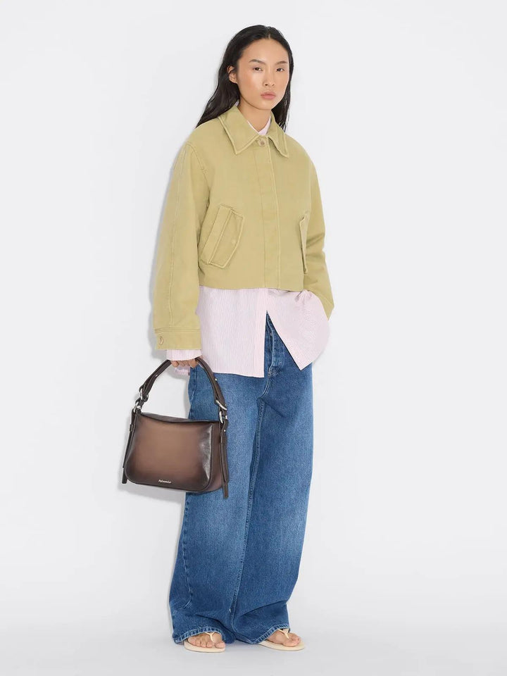 Holzweiler Bud leather bag midi